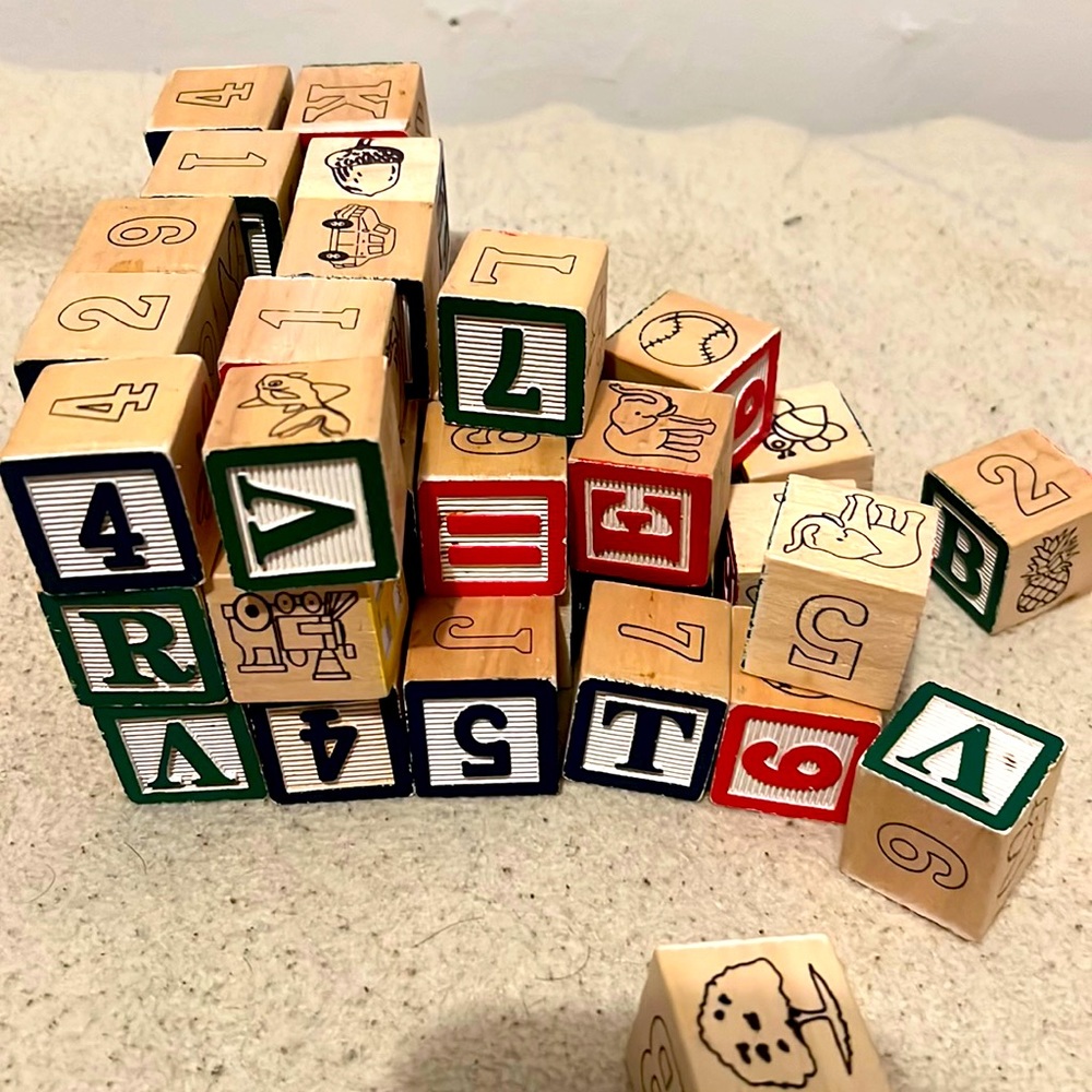 Wooden ABC/123 Blocks Melissa & Doug
